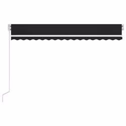 vidaXL Tenda da Sole Retrattile Manuale con LED 450x300 cm Antracite - Vista aggiuntiva 3