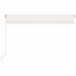 vidaXL Tenda da Sole Retrattile Manuale 400x350 cm Crema - Vista aggiuntiva 3
