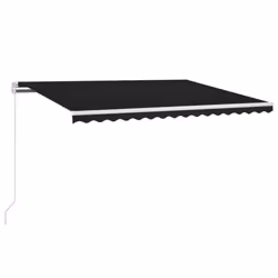 vidaXL Tenda da Sole Retrattile Manuale con LED 400x350 cm Antracite - Vista aggiuntiva 2