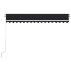 vidaXL Tenda da Sole Retrattile Manuale con LED 400x350 cm Antracite - Vista aggiuntiva 3