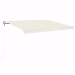 vidaXL Tenda da Sole Retrattile Automatica 400x350 cm Crema - Vista aggiuntiva 2