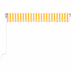 Tendada Sole Retrattile Automatica 400x350 cm Gialla e Biancacod mxl 96628 - Vista aggiuntiva 3