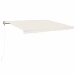 vidaXL Tenda da Sole Retrattile Automatica 450x350 cm Crema - Vista aggiuntiva 2