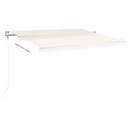 vidaXL Tenda da Sole Retrattile Automatica 450x350 cm Crema - Vista aggiuntiva 3