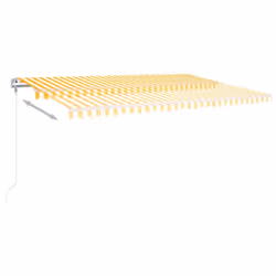 Tendada Sole Retrattile Automatica 500x350 cm Gialla e Biancacod mxl 104325 - Vista aggiuntiva 3