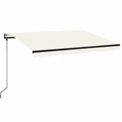 vidaXL Tenda da Sole Retrattile Automatica 350x250 cm Crema - Vista aggiuntiva 2
