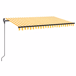 Tendada Sole Retrattile Manuale e LED 450x300 cm Gialla Biancacod mxl 120566 - Vista aggiuntiva 2