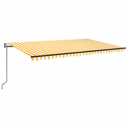 TendaAutomatica Sensore Vento e LED 500x300 cm Gialla Biancacod mxl 96634 - Vista aggiuntiva 2