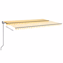TendaAutomatica Sensore Vento e LED 500x300 cm Gialla Biancacod mxl 96634 - Vista aggiuntiva 3