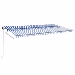 TendaAutomatica con Sensore Vento e LED 600x300 cm Blu Biancacod mxl 72647 - Vista aggiuntiva 3