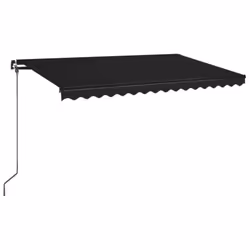 vidaXL Tenda da Sole Retrattile Manuale 400x350 cm Antracite - Vista aggiuntiva 2