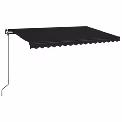 Tendada Sole Retrattile Manuale con LED 400x350 cm Antracitecod mxl 72644 - Vista aggiuntiva 2