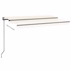 vidaXL Tenda da Sole Retrattile Automatica 400x350 cm Crema - Vista aggiuntiva 3
