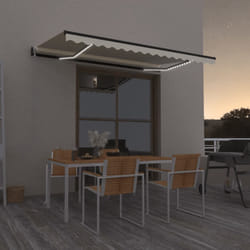 TendaAutomatica con Sensore Vento e LED 400x350 cm Cremacod mxl 72646