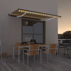 TendaAutomatica Sensore Vento e LED 400x350 cm Gialla Biancacod mxl 96636