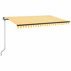 Tendada Sole Retrattile Manuale LED 450x350 cm Giallo Biancocod mxl 96640 - Vista aggiuntiva 2