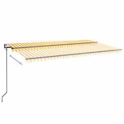 Tendada Sole Retrattile Automatica 600x350 cm Gialla e Biancacod mxl 96644 - Vista aggiuntiva 3