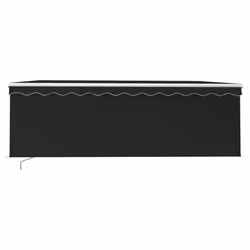 vidaXL Tenda da Sole Retrattile Manuale con LED 4x3 m Antracite - Vista aggiuntiva 3