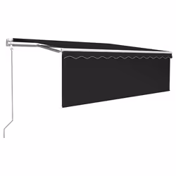 vidaXL Tenda da Sole Retrattile Automatica con Parasole 4x3m Antracite - Vista aggiuntiva 2