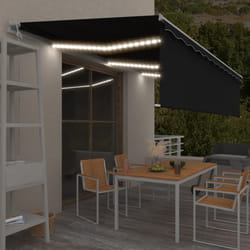 TendaAutomatica con Parasole Sensore Vento e LED 6x3 Antracite cod mxl 120579