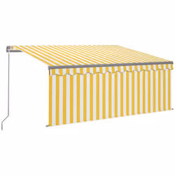 Tendada Sole Retrattile con Parasole 3,5x2,5m Gialla e Biancacod mxl 81724 - Vista aggiuntiva 2