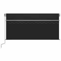 vidaXL Tenda da Sole Retrattile Manuale con LED 3,5x2,5 m Antracite - Vista aggiuntiva 3