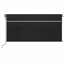 vidaXL Tenda Retrattile Automatica con Parasole 3,5x2,5 m Antracite - Vista aggiuntiva 3