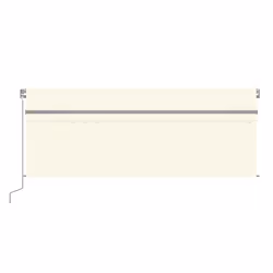 vidaXL Tenda da Sole Retrattile Manuale con Parasole 4x3 m Crema - Vista aggiuntiva 3