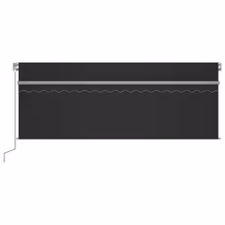 vidaXL Tenda da Sole Retrattile Manuale con Parasole 4x3 m Antracite - Vista aggiuntiva 3