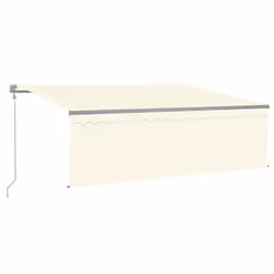 TendaAutomatica con Parasole LED e Sensore Vento 4x3 m Crema cod mxl 120581 - Vista aggiuntiva 2