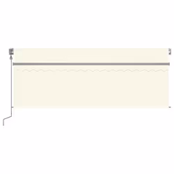 TendaAutomatica con Parasole LED e Sensore Vento 4x3 m Crema cod mxl 120581 - Vista aggiuntiva 3