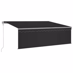 TendaAutomatica con Parasole Sensore Vento e LED 4x3 Antracite cod mxl 72657 - Vista aggiuntiva 2