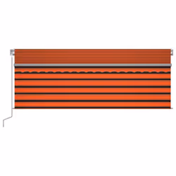 vidaXLTenda Automatica ParasoleLEDSensoreVento 4x3 m ArancioMarrone cod mxl 96651 - Vista aggiuntiva 3
