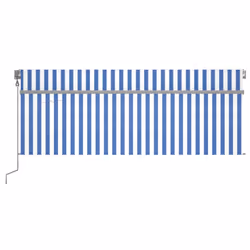 TendaAutomatica Parasole LED Sensore Vento 4,5x3 m Blu Biancocod mxl 120578 - Vista aggiuntiva 3