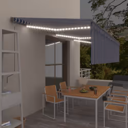Create un luogo incantevole e fresco nei vostri spazi esterni con questa tenda da sole retrattile! Costruita con telaio in al ...