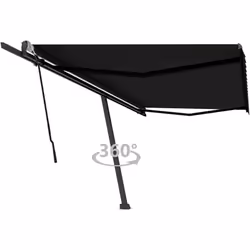 Create un luogo incantevole e fresco nei vostri spazi esterni con questa tenda da sole retrattile! Costruita con telaio in al ...