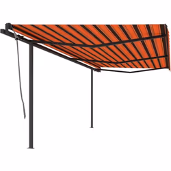 Allestite un angolo incantevole e fresco nel vostro patio e proteggetevi dai raggi UV con questa tenda da sole retrattile aut ...