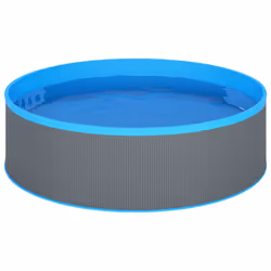 VidaXL 3070801 piscina fuori terra Piscina con bordi Piscina rotonda 7200 L Blu, Grigio - Vista aggiuntiva 3