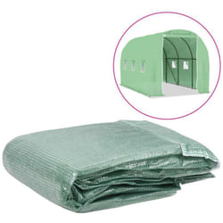 Telo di Ricambio per Serra (6,86 m²) 200x343x200 cm Verde Vidaxl 95177