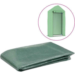 Telo di Ricambio per Serra (0,5 m²) 50x100x190 cm Verde Vidaxl 22752