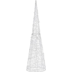 Piramide Decorativa Cono di Luce led Acrilico Blu 120 cm Vidaxl