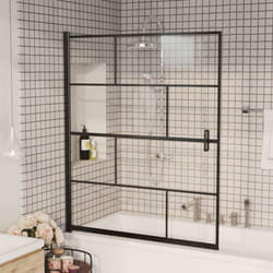 Vidaxl - Pannello per Box Doccia in esg 116x140 cm Nero 26686