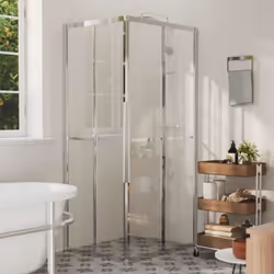 Questa cabina doccia coniuga stile e funzionalità e si adatterà perfettamente al vostro arredo bagno. Il profilo in alluminio ...