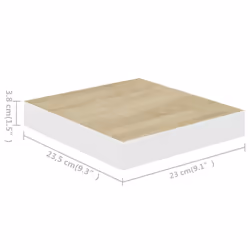 VidaXL 326567 scaffale MDF, Metallo Quercia, Bianco - Vista aggiuntiva 6