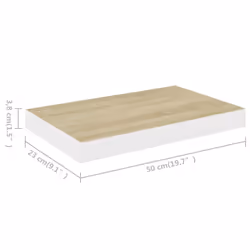 VidaXL 326573 scaffale MDF, Metallo Quercia, Bianco - Vista aggiuntiva 7