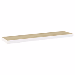 VidaXL 326586 scaffale MDF, Metallo Quercia, Bianco - Vista aggiuntiva 4