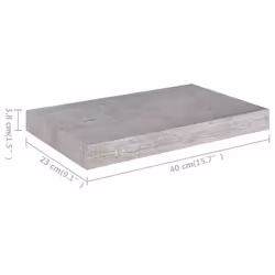 VidaXL 326591 scaffale MDF, Metallo Grigio - Vista aggiuntiva 6