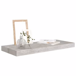 vidaXL Scaffali a Parete 2 pz Grigio Cemento 60x23,5x3,8 cm in MDF - Vista aggiuntiva 3