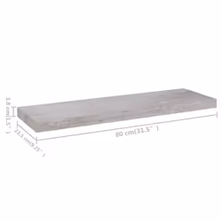 VidaXL 326600 scaffale MDF, Metallo Grigio - Vista aggiuntiva 7