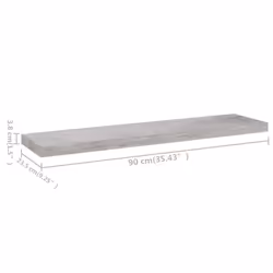 VidaXL 326603 scaffale MDF, Metallo Grigio - Vista aggiuntiva 7